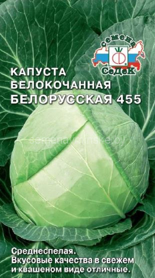Капуста белокачанная Белорусская 455